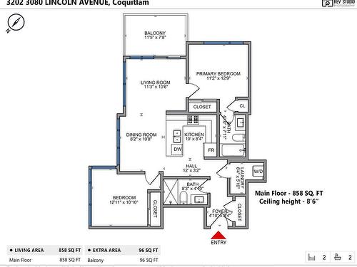 3202 3080 Lincoln Avenue, Coquitlam, BC 