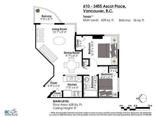 610 3455 Ascot Place, Vancouver, BC 