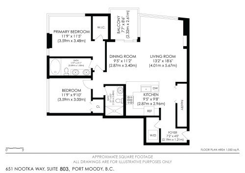 803-651 Nootka Way, Port Moody, BC 
