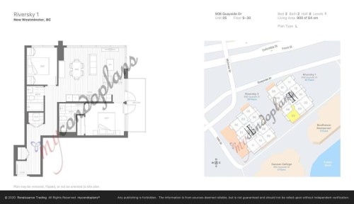 2705-908 Quayside Drive, New Westminster, BC 