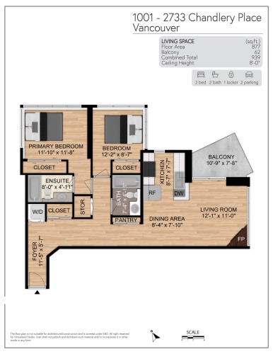 1001-2733 Chandlery Place, Vancouver, BC 