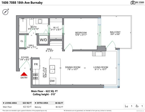 1606-7088 18Th Avenue, Burnaby, BC 