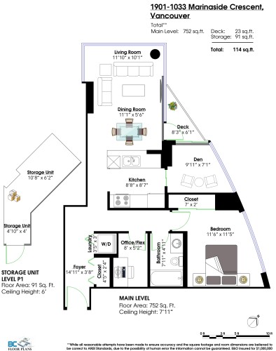 1901-1033 Marinaside Crescent, Vancouver, BC 