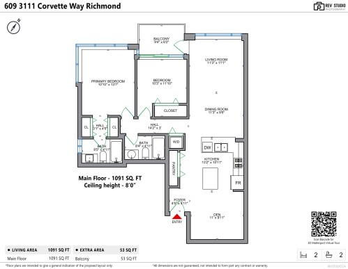 609-3111 Corvette Way, Richmond, BC 