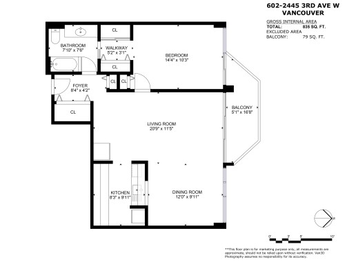 602-2445 3Rd Avenue W, Vancouver, BC 