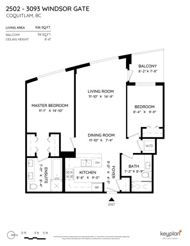 2502-3093 Windsor Gate, Coquitlam, BC 