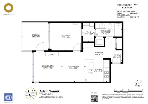 2905-7088 18Th Avenue, Burnaby, BC 