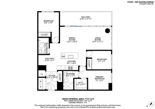 1003-585 Austin Avenue, Coquitlam, BC 