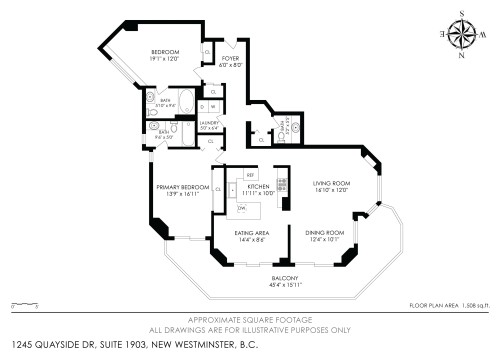 1903-1245 Quayside Drive, New Westminster, BC 
