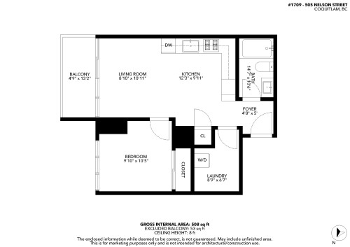 1709-505 Nelson Street, Coquitlam, BC 