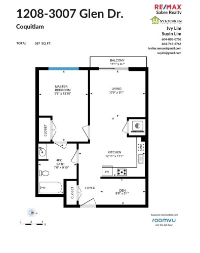 1208-3007 Glen Drive, Coquitlam, BC 