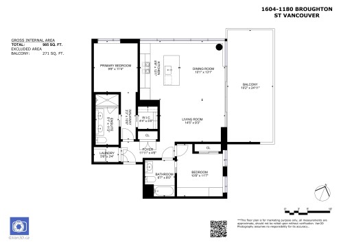 1604-1180 Broughton Street, Vancouver, BC 