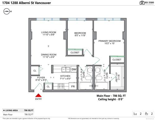 1704-1288 Alberni Street, Vancouver, BC 