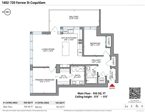 1602-720 Farrow Street, Coquitlam, BC 