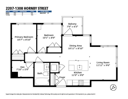 2207-1308 Hornby Street, Vancouver, BC 