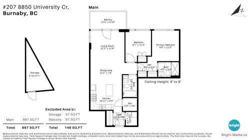 207-8850 University Crescent, Burnaby, BC 