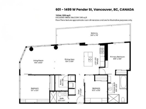 601-1499 Pender Street W, Vancouver, BC 