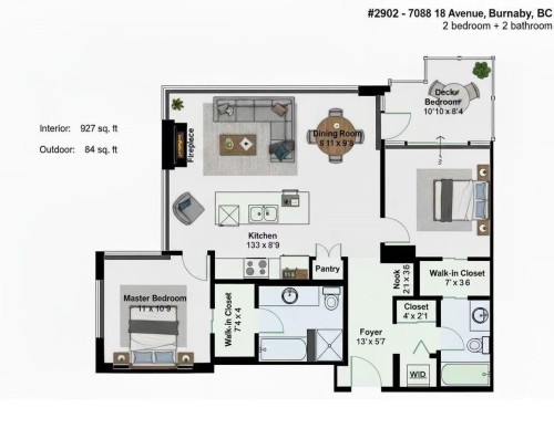 2902-7088 18Th Avenue, Burnaby, BC 