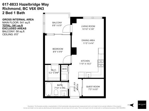617-8833 Hazelbridge Way, Richmond, BC 