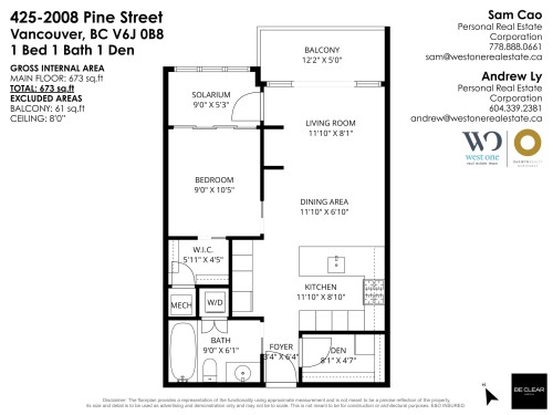 425-2008 Pine Street, Vancouver, BC 