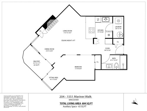 204-1551 Mariner Walk, Vancouver, BC 