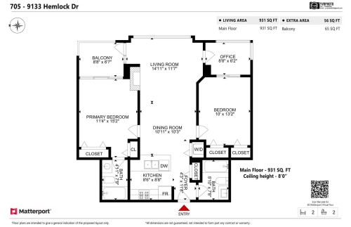 705-9133 Hemlock Drive, Richmond, BC 