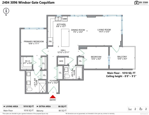 2404-3096 Windsor Gate, Coquitlam, BC 