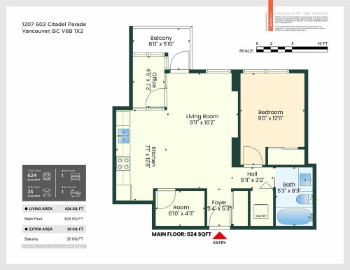 1207-602 Citadel Parade, Vancouver, BC 