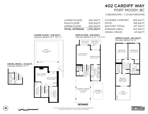 402 Cardiff Way, Port Moody, BC 