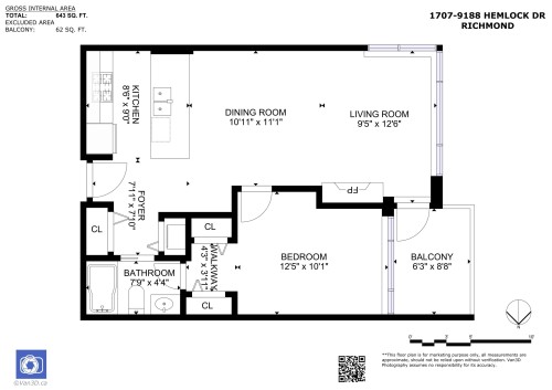 1707-9188 Hemlock Drive, Richmond, BC 
