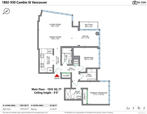 1802-930 Cambie Street, Vancouver, BC 