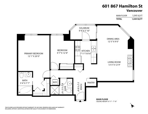 601-867 Hamilton Street, Vancouver, BC 