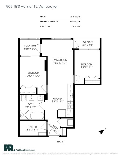 505-1133 Homer Street, Vancouver, BC 