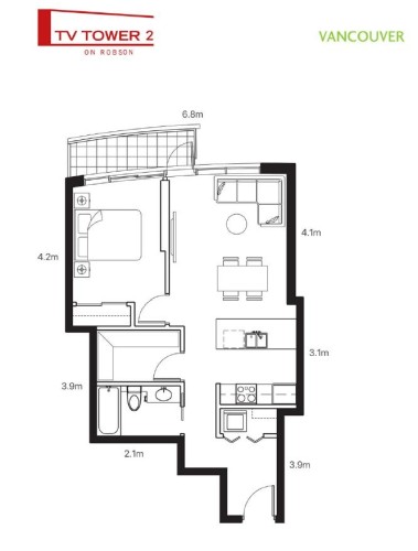 3301-233 Robson Street, Vancouver, BC 