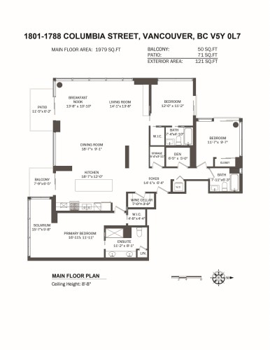 1801-1788 Columbia Street, Vancouver, BC 