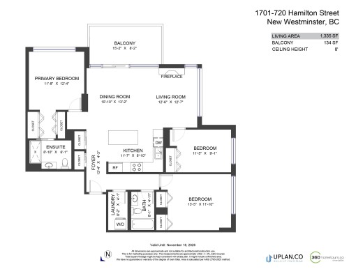 1701-720 Hamilton Street, New Westminster, BC 