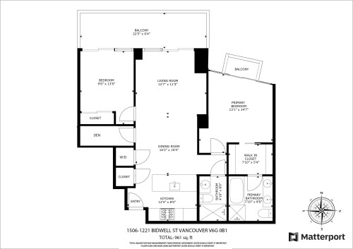 1506-1221 Bidwell Street, Vancouver, BC 