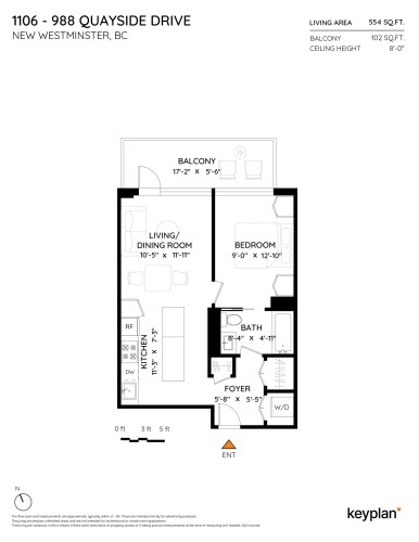 1106-988 Quayside Drive, New Westminster, BC 