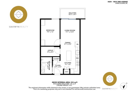 604-180 2Nd Avenue E, Vancouver, BC 