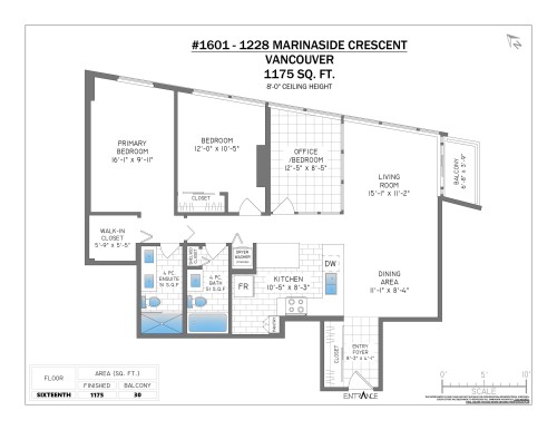 1601-1228 Marinaside Crescent, Vancouver, BC 