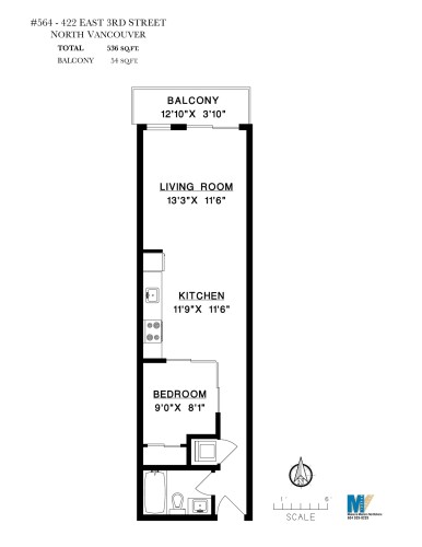 564-422 3Rd Street E, North Vancouver, BC 