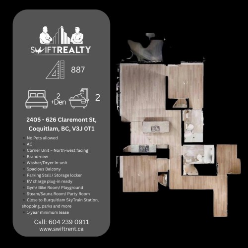 2405-626 Claremont Street, Coquitlam, BC 