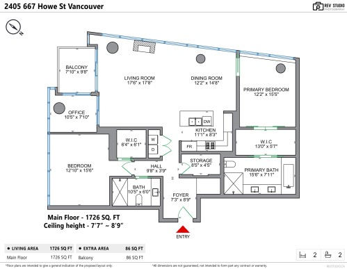 2405-667 Howe Street, Vancouver, BC 