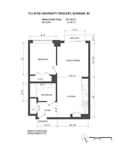 711-8750 University Crescent, Burnaby, BC 
