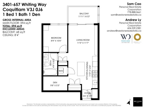 3401-657 Whiting Way, Coquitlam, BC 
