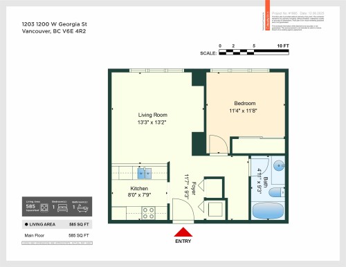 1203-1200 Georgia Street W, Vancouver, BC 