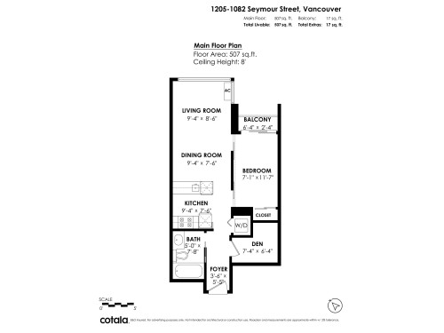 1205-1082 Seymour Street, Vancouver, BC 