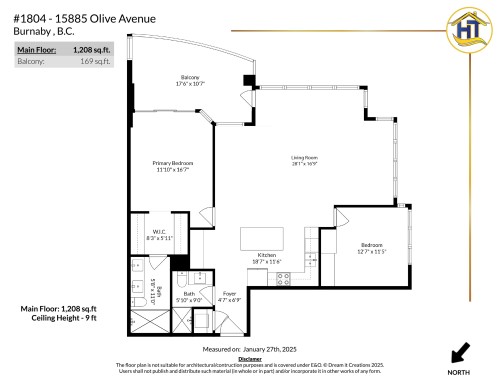 1804-5885 Olive Avenue, Burnaby, BC 