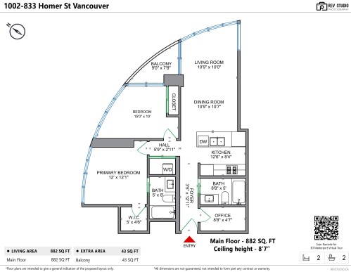 1002-833 Homer Street, Vancouver, BC 