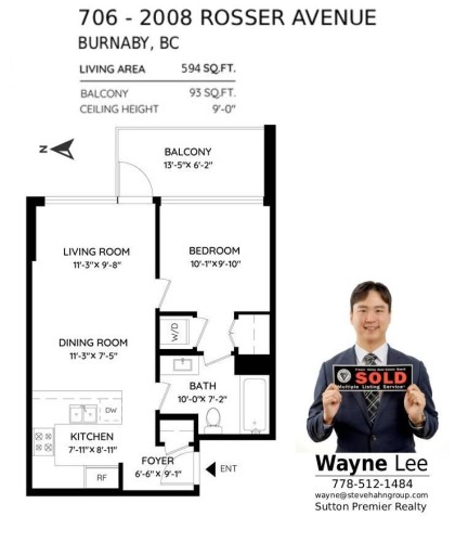 706-2008 Rosser Avenue, Burnaby, BC 